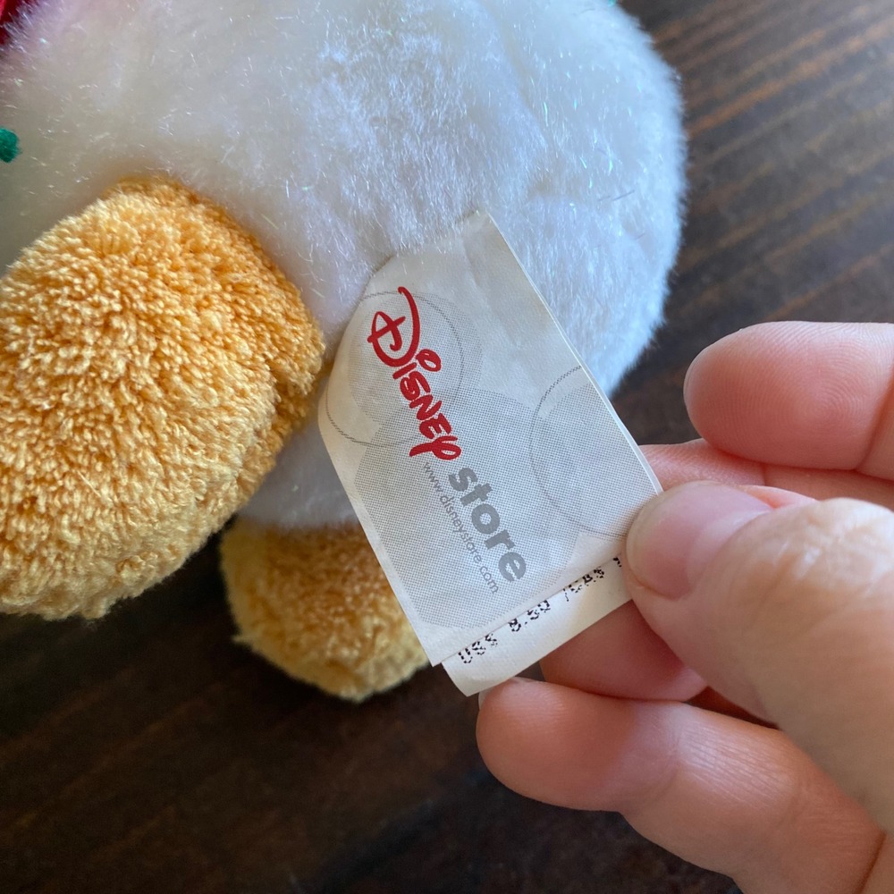 Disney Store Winnie the Pooh Snowman Plush 2002 Holiday Bean Bag 8 Inch Vintage - Picture 5 of 7
